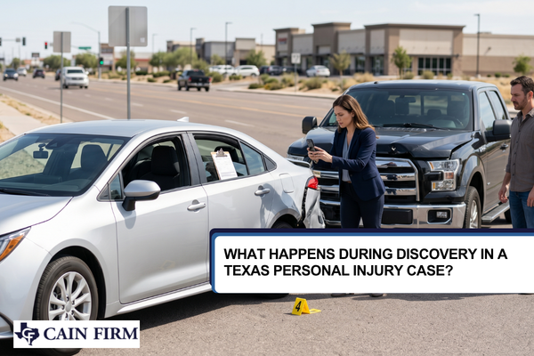 Lawyer collecting evidence after car accident in Texas